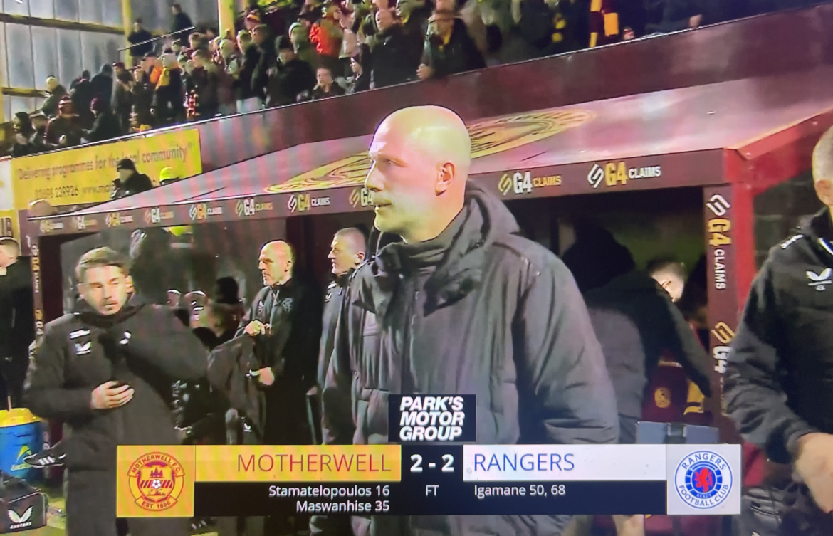 Match Report – Motherwell 2-2 Rangers